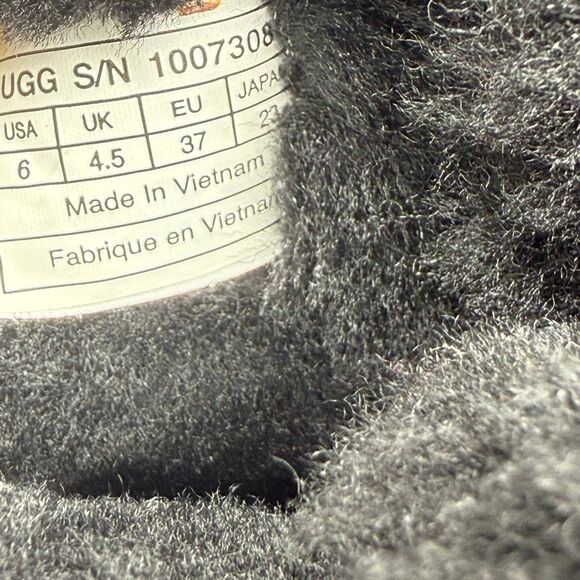 UGG Bailey Boot II Tall Black Suede Fur Lined Winter Boots - US Women 6 / EU 37 - Picture 8 of 13